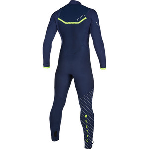 2019 Mystic Mens Marshall 3/2mm Chest Zip Wetsuit 200009 - Navy / Lime
